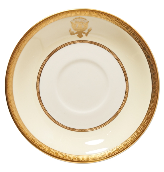 Woodrow Wilson White House Cup & Saucer China from the Lenox Exhibit Collection