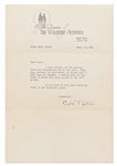 Lot of 8 Letters Signed by Cole Porter, Ira Gershwin & Preston Sturges -- Referencing Several Hit Songs from the 1940s