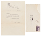 Lot of 8 Letters Signed by Cole Porter, Ira Gershwin & Preston Sturges -- Referencing Several Hit Songs from the 1940s