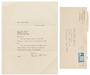 Lot of 8 Letters Signed by Cole Porter, Ira Gershwin & Preston Sturges -- Referencing Several Hit Songs from the 1940s