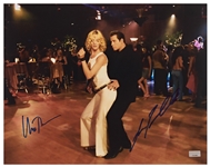John Travolta and Uma Thurman Signed 14 x 11 Dance Photo -- With Celebrity Authentics COAs