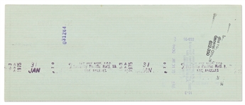 Elizabeth Montgomery Signed Check from 1975