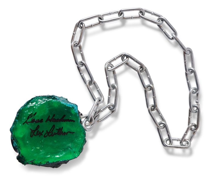 Kryptonite Rock Signed by Gene Hackman as Lex Luthor from Superman