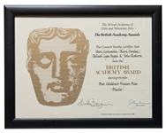 BAFTA Award Certificate for Paulie in the Category of Best Childrens Feature Film