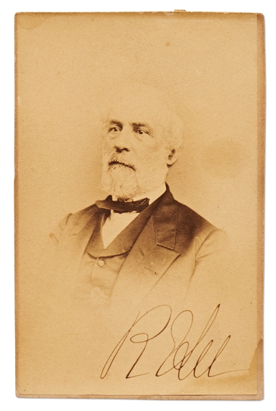 Robert E. Lee Signed CDV Photo -- With JSA COA