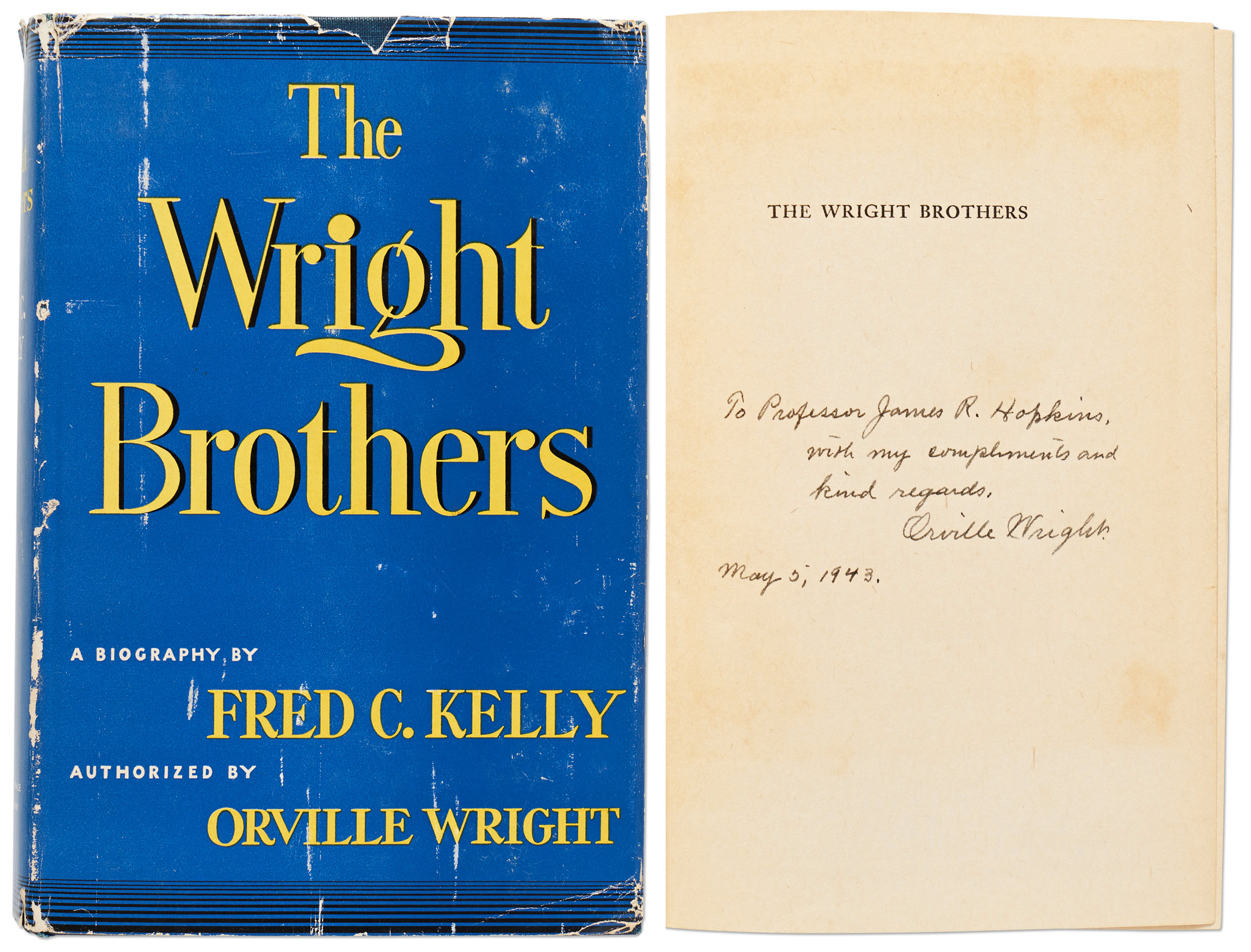 Lot Detail - Orville Wright Signed First Edition of ''The Wright ...