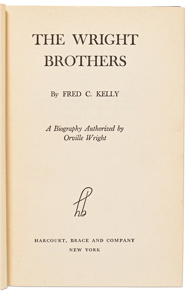 Orville Wright Signed First Edition of ''The Wright Brothers'' -- With Kenneth Rendell COA