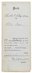 Frederick Douglass Document Signed as Recorder of Deeds