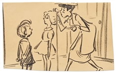 Mary Poppins Storyboard Artwork -- Mary Poppins Measures Jane