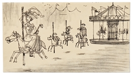 Mary Poppins Storyboard Artwork -- From the Carousel Horse Scene