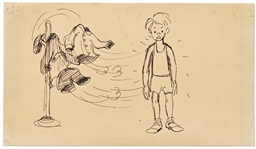 Mary Poppins Storyboard Artwork -- Likely From the Spoonful of Sugar Scene