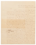 Zachary Taylor Letter Signed from Texas in April 1846 on Eve of War -- ''...The army under my orders has reached its destination on the Rio Grande without actual resistance from the Mexicans...''