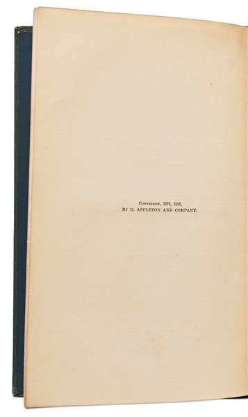 General William T. Sherman Signed Volume of His Memoirs