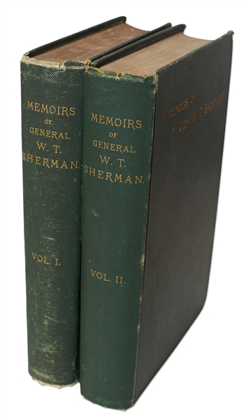 General William T. Sherman Signed Volume of His Memoirs