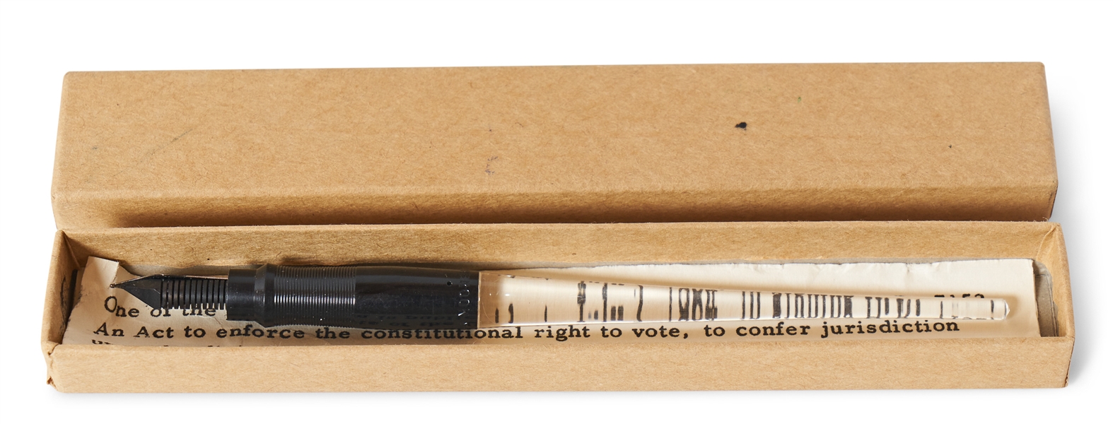 Bill-Signing Pen Used by President Lyndon Johnson to Sign the 1964 Civil Rights Act