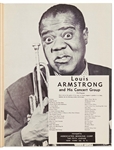Louis Armstrong Signed Program -- Also Signed by His Band Members