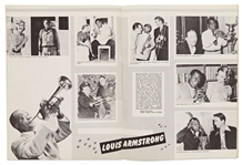 Louis Armstrong Signed Program -- Also Signed by His Band Members