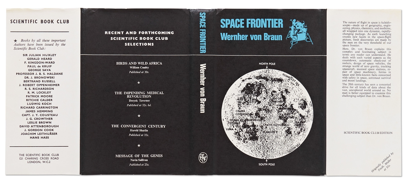 Wernher von Braun Signed ''Space Frontier'' Without Inscription -- With Zarelli COA