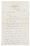 Robert Louis Stevenson Autograph Letter Signed from 1884 -- Stevenson Requests Four Books from a Bookseller