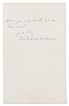 Robert Louis Stevenson Autograph Letter Signed from 1884 -- Stevenson Requests Four Books from a Bookseller