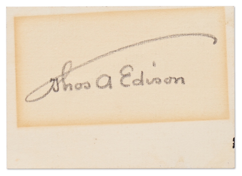 Thomas Edison's Umbrella Signature