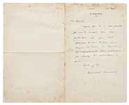 Winston Churchill Autograph Letter Signed as a Young Man, Circa 1903