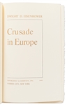 Dwight D. Eisenhower Signed D-Day Speech From the Limited Edition of ''Crusade in Europe'' -- Near Fine Condition With Original Slipcase