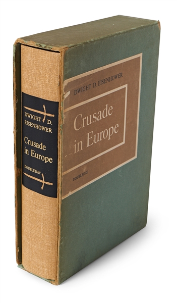 Dwight D. Eisenhower Signed D-Day Speech From the Limited Edition of ''Crusade in Europe'' -- Near Fine Condition With Original Slipcase