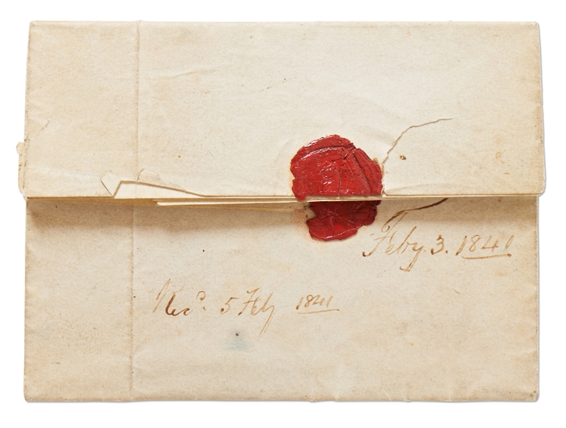 Francis Scott Key Autograph Letter Signed from 1841 Regarding a Bond Payment -- ''...I had hoped to have it settled long since...''