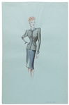 Lucille Ball Costume Sketch for 20th Century Fox
