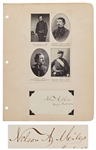 Lot of 24 Military Autographs Including George Meade, John Mosby, Hap Arnold, Wade Hampton, Philip Sheridan, John J. Pershing & Nelson Miles