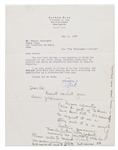 Ernest Hemingway Autograph Note Signed & Initialed Regarding ''The New York Review'' -- ''...This a part of To Have and Have Not. No reason to reprint it...it is a sorry looking magazine...''