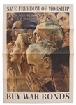 Norman Rockwell ''Four Freedoms'' Posters -- Complete Set of Four from 1943 in Near Fine Condition