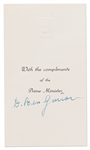 David Ben-Gurion Signature as Israeli Prime Minister from 1960