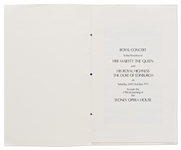 Program for the 1973 Opening of the Sydney Opera House