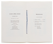 Program for the 1973 Opening of the Sydney Opera House