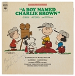 Charles Schulz Signed Record Album ''A Boy Named Charlie Brown'' -- Without Inscription