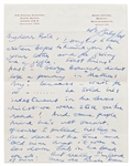 David Tomlinson - AKA George Banks from ''Mary Poppins'' - Autograph Letter Signed to Screenwriter & Producer Bill Walsh -- ''...I hope that Poppins will turn out well for all our sakes...''