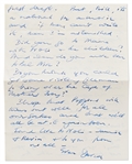 David Tomlinson - AKA George Banks from ''Mary Poppins'' - Autograph Letter Signed to Screenwriter & Producer Bill Walsh -- ''...I hope that Poppins will turn out well for all our sakes...''