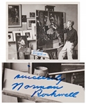 Norman Rockwell Signed 10 x 8 Photo -- Without Inscription