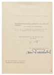 Adolf Hitler Document Signed on 24 June 1941, Two Days After the Start of Operation Barbarossa