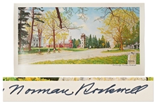 Norman Rockwell Signed Lithograph of His Springtime on Stockbridge