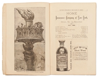 Statue of Liberty Souvenir Program from the Dedication and Unveiling on 28 October 1886