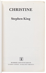 Rare Stephen King Signed Uncorrected Book Proof of ''Christine''