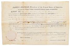 James Monroe Signed Land Grant as President