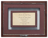 Walt Disney Signature -- Penned in 1965 on an Invitation to a Party