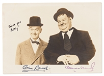 Stan Laurel & Oliver Hardy Signed Photo