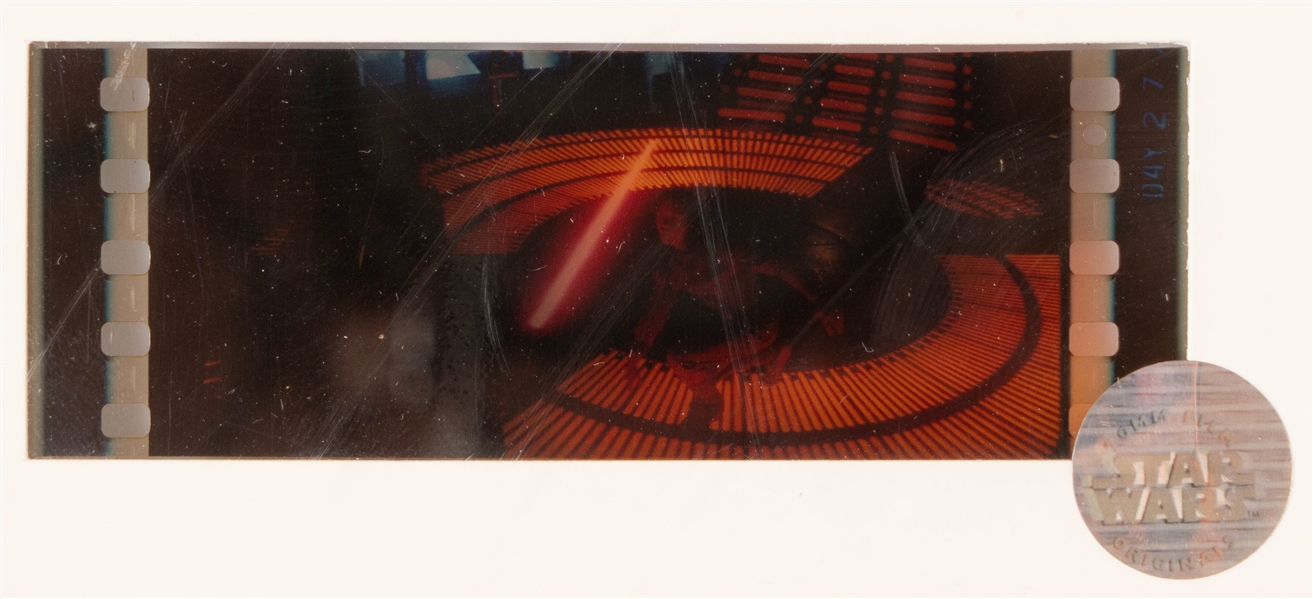 Ralph McQuarrie Signed Limited Edition Lithograph from ''The Empire Strikes Back'' -- Also Includes Original 70mm Film Frame from the Luke Skywalker-Darth Vader Duel Scene