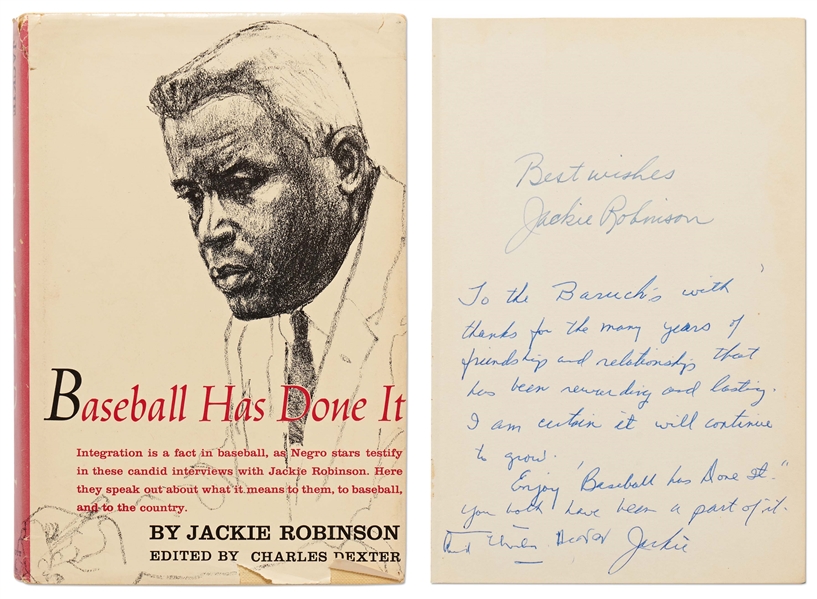 Jackie Robinson Twice-Signed First Edition of His Book, Baseball Has Done It