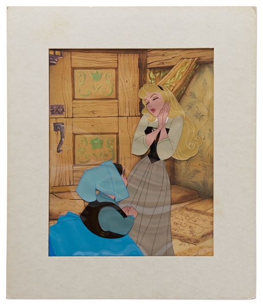 Disney Animation Cel of Aurora from Sleeping Beauty -- Near Fine Condition